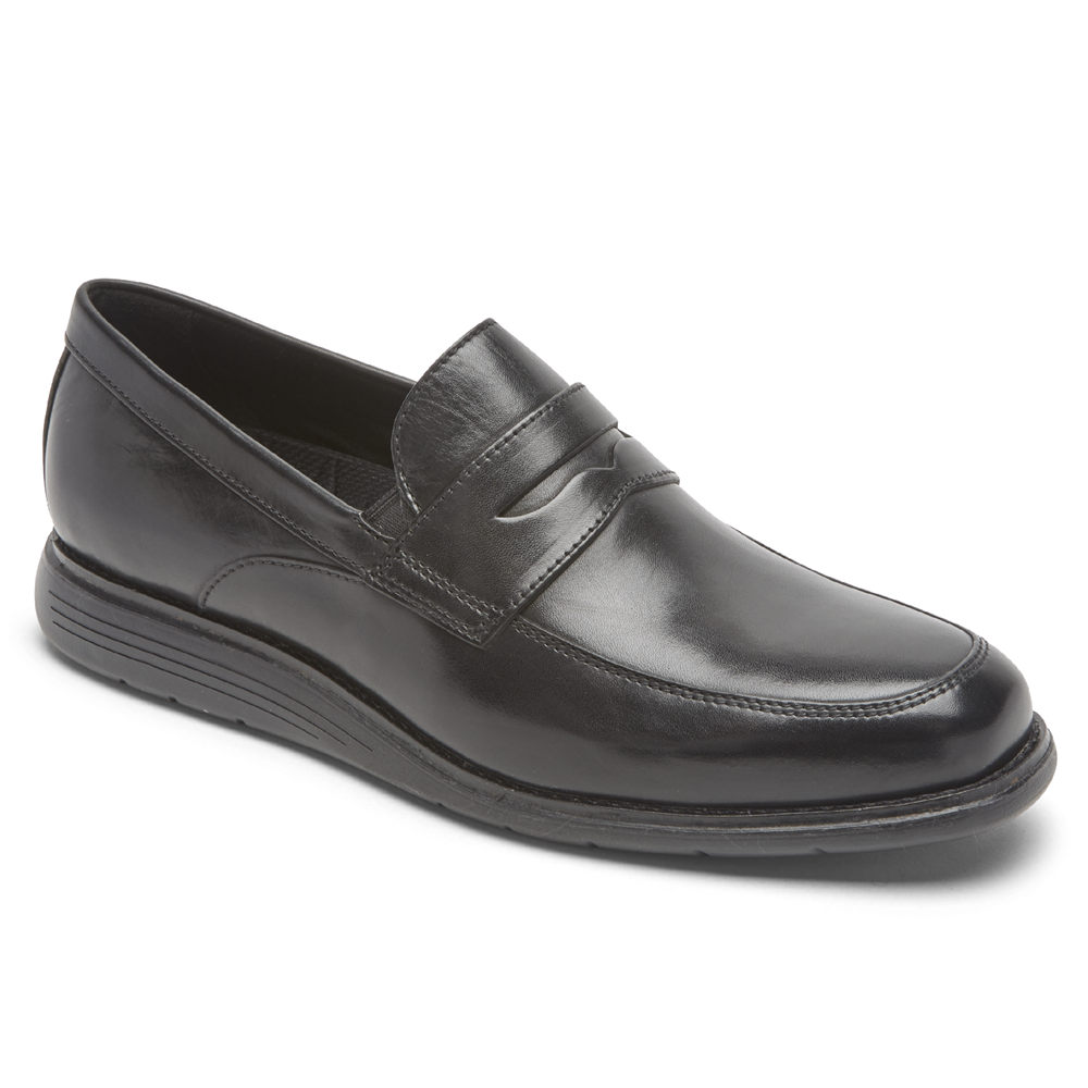 Rockport Singapore Mens Dress Shoes - Total Motion Sport Penny Black - JB3049816